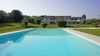 Large flat with porch in residence with swimming pool in Soiano del Lago