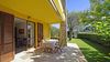 Three-room apartment with private garden, porch and garage